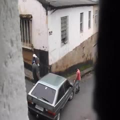 Pushing A Car Uphill