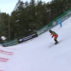 George McQuinn stable after scary crash in men's freestyle moguls