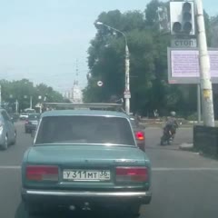 Road Rage - Tough Chechen guy goes crazy