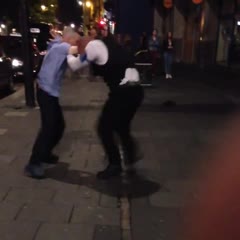 Geordie fight with a bouncer