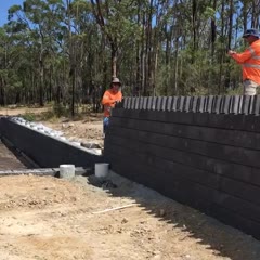 Dominoes with bricks (wait for it)