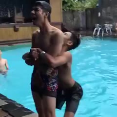 Flip Into Pool Fail