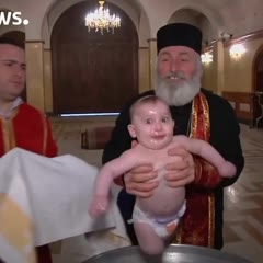 This baptism in Georgia is enough to make your head spin