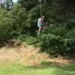 Kid Injured Twice Riding Rope Swing