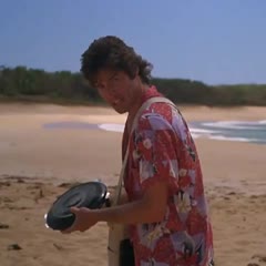 Hard Ticket to Hawaii - Frisbee Scene