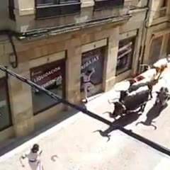 Accidente en encierro de toros en ciudad rodrigo durante el rodaje de un anuncio de volvo