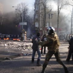 Ukraine protests - Fighting in Kiev 18.02.2014