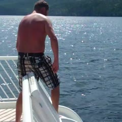 Houseboat Slide Fail