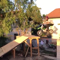 horrible backyard mini bike crash