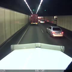 Motorbike rider not paying attention and lands in Ute / Pickup Tray - M5 NSW