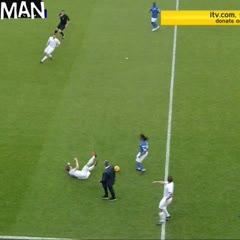 Soccer Aid 2014 - Jose Mourinho Runs Onto The Pitch & Takes Out Olly Murs !