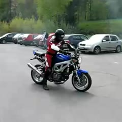 Suzuki SV650 Moto Burn Crash
