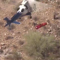 Video shows helicopter rescue of injured hiker