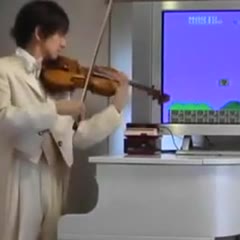 Super Mario on violin