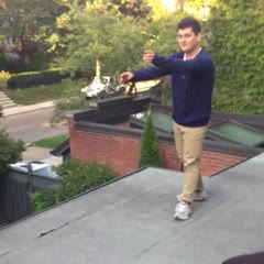 Drunk parkour fail