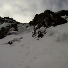 Ice Climbing Fall - Helmet Cam Pov