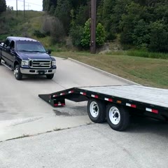 How not to load a truck on a trailer