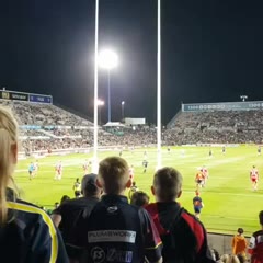 Ball Takes out Kid in Crowd