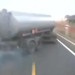 crazy tank truck driver