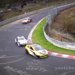 BMW M3 E46 Roll-over crash in Nürburgring VLN race