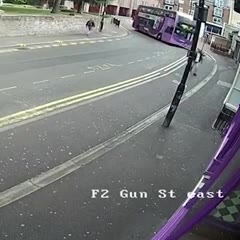 Bus Crashes into Man who then Gets up and WALKS into Pub