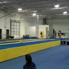 My lil bro Aaron doin double layout to triple tuck