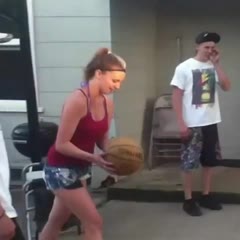 Basketball dunk FAIL