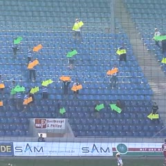 FC Magdeburg Fans Show Their Team Where The Goal Is