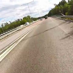 Superduke crash at ~140km/h