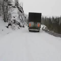 Tow Truck Pulled Down Steep Slope