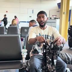 UGLY PANTS EXCHANGE AT THE AIRPORT