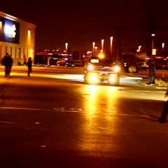 Tractor demolition derby at W-Mart superstore parking lot in RH