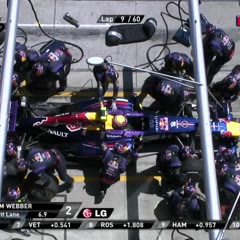 Cameraman gets hit by tire from Mark Webber German F1 GP 2013